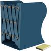 DIFIT Adjustable Metal Bookends, Blue, 1 Piece view 1