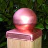 GK Copper Post Cap Ball with Screws and Cut Tip (1, 9 x 9 cm) view 3