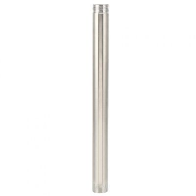 Hapivida 30 cm Threaded Pipe Nipple, Same-Diameter Stainless Steel Adapter, G3/4