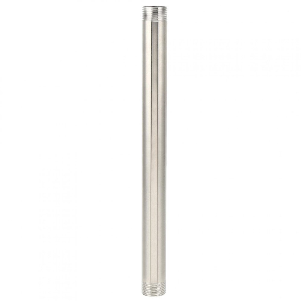 Hapivida 30 cm Threaded Pipe Nipple, Same-Diameter Stainless Steel Adapter, G3/4