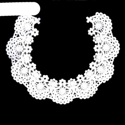 1pc Embroidered Intertwined Vines Floral Lace for Necklines, DIY Collars and Sewing Crafts