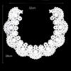 1pc Embroidered Intertwined Vines Floral Lace for Necklines, DIY Collars and Sewing Crafts view 2