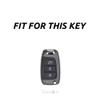 YJADHU Soft TPU Car Key Fob Case for Hyundai Models, Silver view 2