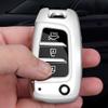 YJADHU Soft TPU Car Key Fob Case for Hyundai Models, Silver view 3
