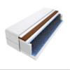 Godre Gina Bonell Spring Mattress 110 x 160 cm, H3 & H4 Firmness, Medium-Firm/Firm, Foam & Coconut, Quilted Cover, 16 cm High, Hypoallergenic view 1