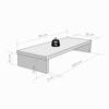 Henor Wooden TV Riser Stand, 90 x 35 x 15 cm, Stel Oak, Supports up to 60 kg view 3