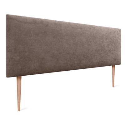 DHOME AQUALINE Upholstered Headboard with Legs, Marron Fabric, 160 cm