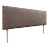 DHOME AQUALINE Upholstered Headboard with Legs, Marron Fabric, 160 cm view 1