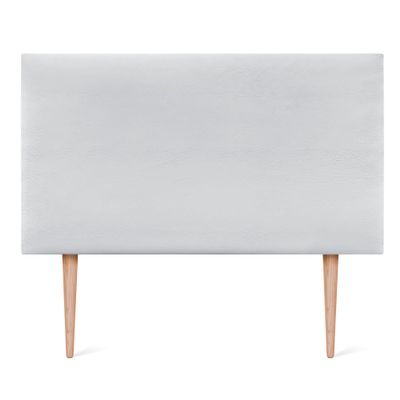 DHOME AQUALINE Upholstered Faux Leather or Fabric Headboard with Legs, Smooth, 110 x 105 cm
