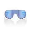 100% S2 Matte White with HiPER Blue Multilayer Mirror Lens view 2