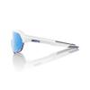 100% S2 Matte White with HiPER Blue Multilayer Mirror Lens view 3