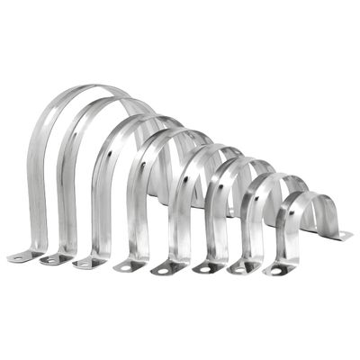 PRIOstahl Stainless Steel Pipe Clamps, 25 x 25 mm, 2-Pack