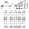 PRIOstahl Stainless Steel Pipe Clamps, 25 x 25 mm, 2-Pack view 2