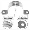 PRIOstahl Stainless Steel Pipe Clamps, 25 x 25 mm, 2-Pack view 3