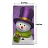 Soft Christmas Snowman Cartoon Towel with Purple Hat, 27.5 x 15.7 in view 3