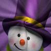 Soft Christmas Snowman Cartoon Towel with Purple Hat, 27.5 x 15.7 in view 4