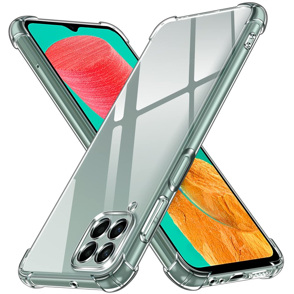 ivoler Clear Silicone Case for Samsung Galaxy M33 5G with Shock-Resistant Corners