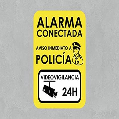 Oedim Pack of 2 Alarm Signs, 21 x 29.7 cm, Durable PVC