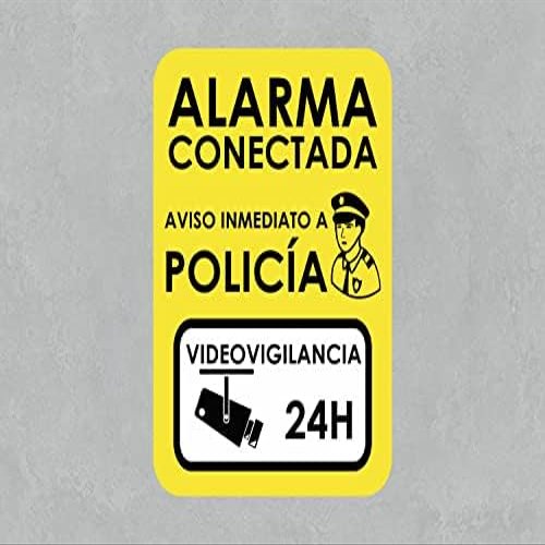 Oedim Pack of 2 Alarm Signs, 21 x 29.7 cm, Durable PVC