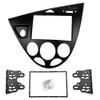 LIANYG Double-DIN Radio Fascia Trim Kit for Ford Focus/Fiesta, Left Wheel, Black, 178 x 100 mm view 1
