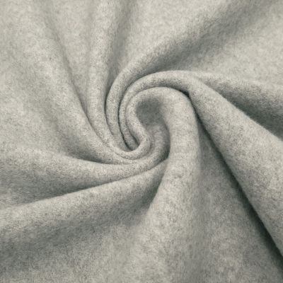 Organic Cotton Fleece, High-Quality, Very Soft & Warm, 4 Colors - per Meter (Light Gray Mélange)