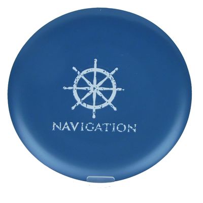 Osters Muschel-Sammler-Shop Dinner Plate, 27 cm, Blue Ship's Wheel