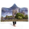 Paris Eiffel Tower Hooded Blanket, Double-Layer Plush view 1