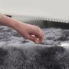 ERPENG 90 x 90 cm Shaggy Rug, Super Soft, Washable, Faux Fur Look, Green view 3