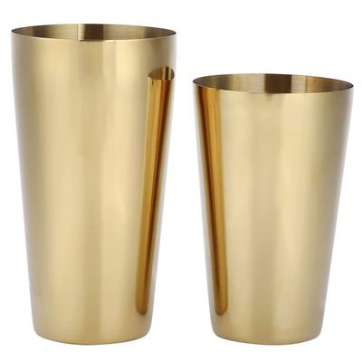 Cocktail Tin Shaker Set, Stainless Steel Bar Shaker, Gold