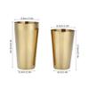 Cocktail Tin Shaker Set, Stainless Steel Bar Shaker, Gold view 4