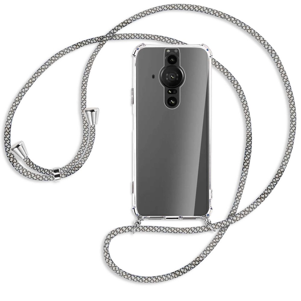mtb more energy Phone Lanyard Compatible with Sony Xperia PRO-I (6.5 in) - Fancy Fishnet TPU Case