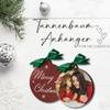 Personalized Christmas Tree Ornament with Photo - Wooden Ornament view 3