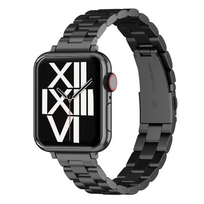 ARTCHE Stainless Steel Band for Apple Watch 41/40/38 mm, Adjustable, Black