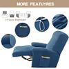 RTSFKFS 4-Piece Velvet Recliner Chair Cover Set, Stretch Slipcover, Anti-Slip, Color 1 view 4