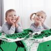 Soccer Print Washed Tencel 3-Piece Bedding Set, 231 x 221 cm view 2