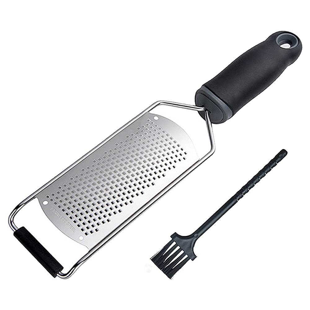 APKEY Stainless Steel Zester and Cheese Grater with Handle