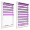 Dual-Layer Roller Shade Without Drilling, 71 x 220 cm Fabric, Day & Night, Light-Filtering and Blackout view 3