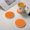 Ound Drink Absorbent Diatomite Coaster Set, Beauty Burnt Orange view 2