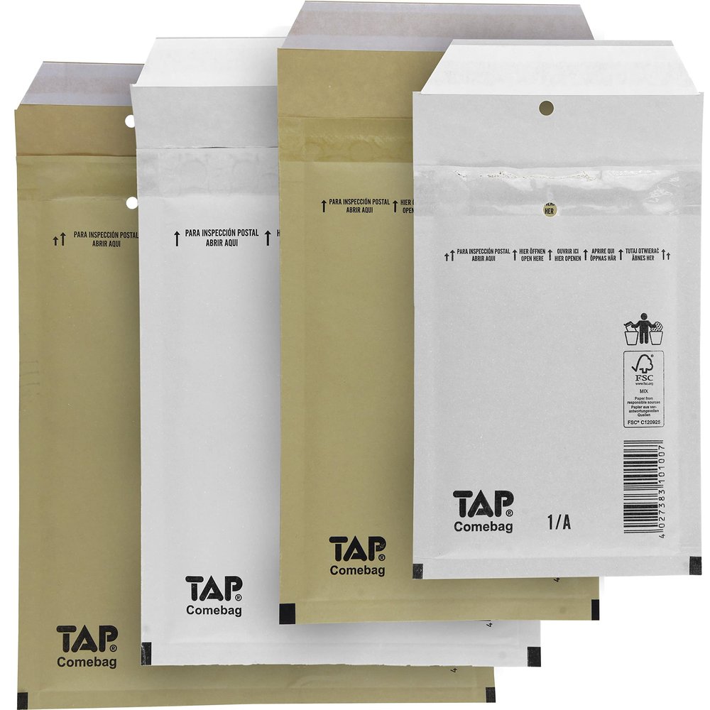 OPIOL QUALITY Bubble Mailers 2/B, 140 x 225 mm, 600-Pack