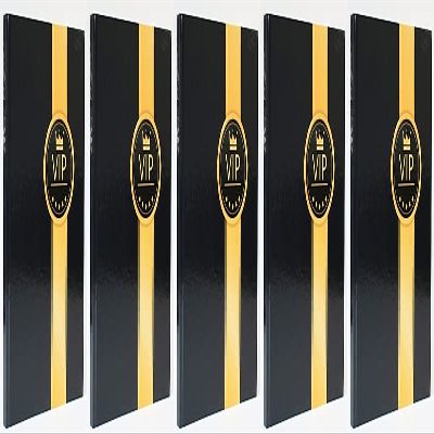 5x ADINA A5 Hardcover Notebook, Blank, 96 Sheets, 80 gsm, VIP