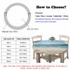 Chickw1 Round Waterproof Tablecloth with Elastic Edge, 3D Creative Christmas Tree Pattern, Polyester, 200 cm, Color A view 4