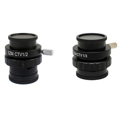 ZTBH Microscope Adapter Kit, 1/2 and 1/3, 0.3X and 0.5X C-Mount Adapters for Trinocular Stereo Microscopes