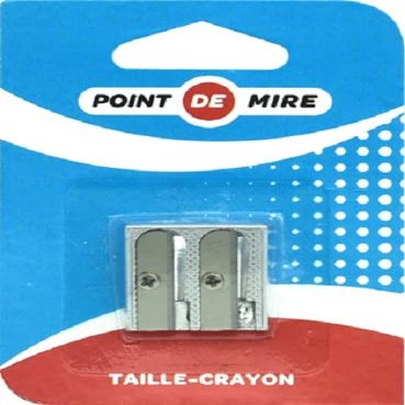 Metal Pencil Sharpener, 2 Uses, for Stationery and School Supplies