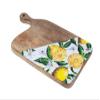 Mango Wood and Resin Cutting Board with Lemon Motif, 35 cm view 2