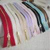 POJUO #3 Gold-Tone Metal Zippers, 12/15/20 cm, 10-Pack view 2