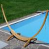 ALEOS 350 cm Natural Larch Wood Hammock Stand Without Hammock view 2