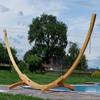 ALEOS 350 cm Natural Larch Wood Hammock Stand Without Hammock view 4