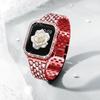 Supoix Compatible Apple Watch Band, 44 mm, Red, with Rhinestone Case and 2 Protective Cases view 3