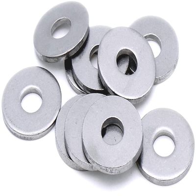 TERF M5 Flat Washers, Steel, 5 x 15 x 1.6 mm, Form G, 50 Pack