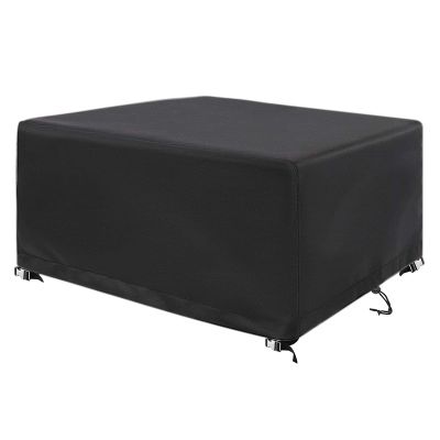 Layoomiety 160 x 160 x 80 cm Outdoor Furniture Cover, Black